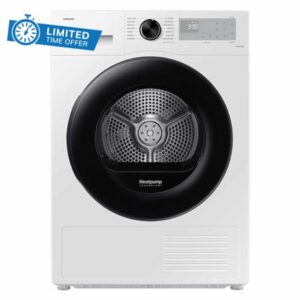 Samsung Series 5 OptimalDry 9kg Freestanding Heat Pump Tumble Dryer - White
