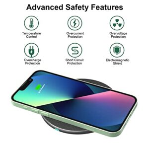 15W Max Fast Wireless Charging Pad for Samsung Galaxy S22/S21/S20/S10