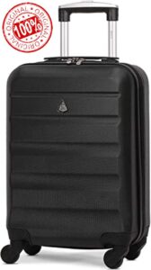 Aerolite Lightweight 55cm Hard Shell 34L Travel Carry On Hand Cabin Luggage Suitcase 4 Wheels