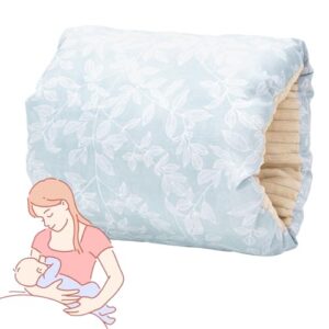 Breastfeeding and Bottle Feeding Head Support Pillow Soft Cotton Cozy Cradle Pillow for Travel Outdoor (B)