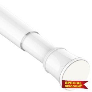 1PC Extendable Curtain Rod Telescopic Spring Tension Rod Extendable Window Tension Rod Adjustable Curtain Pole No Screws for Kitchen