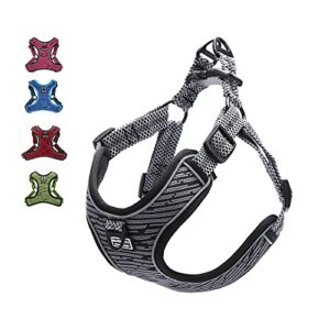 No Pull Soft Mesh Padded Reflective Breathable Pet Vest Harness for Small Medium Large Dogs (XS