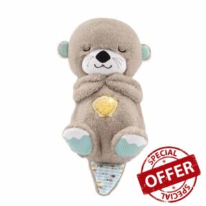 Soothe 'N Snuggle Otter Baby Sleep Soother with Music and Projector Night Light White Noise Sound Machine Toy (Khaki