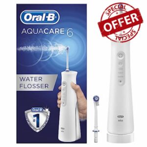 Oral-B Aquacare 6 Pro-Expert Water Flosser Featuring Oxyjet Technology