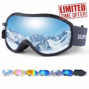 Supertrip Ski Goggles for Men Womens Anti-fog skiing goggles UV Protection Snow Snowboarding Goggles for Adult Youth