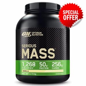Optimum Nutrition Serious Mass Protein Powder High Calorie Weight Gainer with 25 Vitamins and Minerals