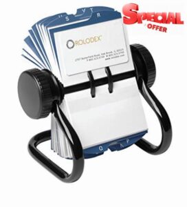 Rolodex Rotary Business card File Black Small