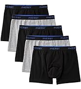 INNERSY Mens Boxer Shorts Cotton Open Fly Underwear Trunks Multipack Rainbow Sports Briefs Pack of 7