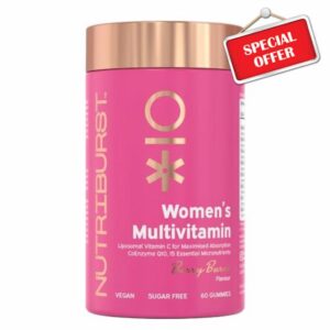 Nutriburst Women’s Multivitamin - Hormone Regulation & Support Collagen Formation - Contains 15 Micronutrients; B5