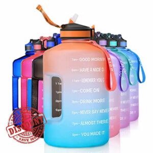 ETDW 3.78/2.2 Litre Water Bottle with Straw BPA Free