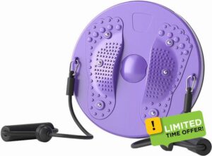 Twister Exercise for Waist - Waist Twisting Disc - Waist Whisper Waist Twister Board with Reflexology Magnets for Slimming and Strengthening Abdominal Muscles