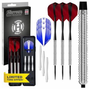 Harrows Caliber 90% Tungsten Steel Tip Darts Set 21g