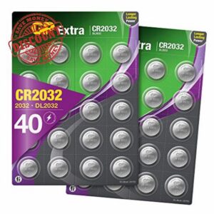 CR2032 Battery 3V Lithium – Pack of 40 – (CR 2032 / Batteries CR2032 / DL2032 / ECR2032/) Ideal for CMOS - Remotes – Head Torch - Tea Light Candles – Toys – Keyfob – Scales –– Led lights etc