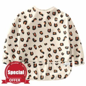 Nombear ® Baby Weaning Bib with Sleeves - Waterproof Baby Bibs for 6-12 Months for Baby Led Weaning