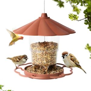 Hanging Bird Seed Feeder for Wild Small Birds