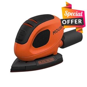 BLACK+DECKER 55 W Detail Mouse Electric Sander with 6 Sanding Sheets