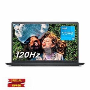 Dell Inspiron 15 3520 Laptop | FHD (1920 x 1080) 120Hz Display | Intel Core i3-1215U | Intel UHD Graphics | 8GB 2666MHz RAM | 256GB SSD | English-UK Keyboard | Carbon black