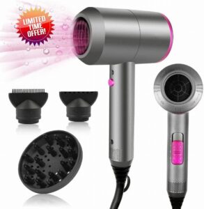 CASAMAA Ionic Hair Dryer 2000W Professional Hairdryer Powerful AC Motor Quick Drying with 2 Speed 3 Heat Setting