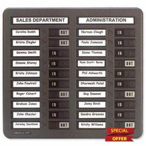 Indesign In/Out Board Twin Column 20 Name W382xH360mm Ref WPIT20I