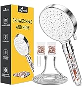 Magichome 18 Stage Filter Shower Head, High Pressure Shower Head and Hose 2m, 6 Spray Modes Unive...