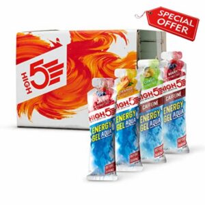HIGH5 Energy Gel Aqua Caffeine Hit Liquid Quick Release Energy On The Go From Natural Fruit Juice (Mixed)