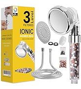 Magichome Shower Head and Hose 2M, Shower Head High Pressure with 5 Spray Modes, Turbocharged Des...