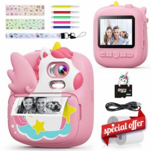 CAMCLID Kids Camera Instant Print