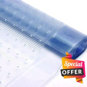 AHS - Clear Vinyl Carpet Protector - Floor Protector Sheet - Carpet Protector Roll - Waterproof Hallway Runner - Transparent Vinyl Roll - Floor Mat Protection - Plastic Clear Guard - (12FT x 27")