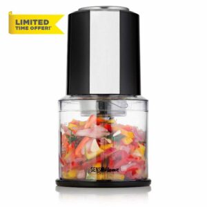 Sensio Home Mini Food Chopper/Small Food Processor – Electric Dicer