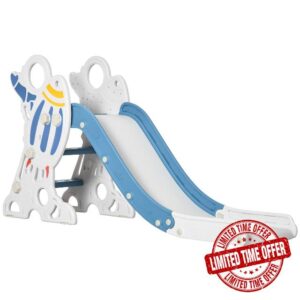AIYAPLAY Kids Slide Indoor Freestanding Baby Slide Space Theme for Ages 1.5-3 Years - Blue
