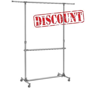SONGMICS Double Clothes Rail
