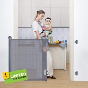 COMOMY Retractable Baby Gate for Stairs