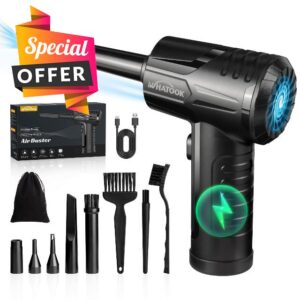 WHATOOK Compressed Air Cleaner for PC - Electric Air Duster