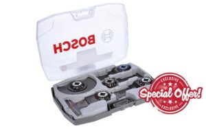 Bosch Professional 5-Piece Starlock Tungsten Carbide Plunge-Cutting Blade/Segment Saw Blade Set (for Wood and Metal