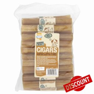 Good Boy - Rawhide Cigars - Dog Chews - Made From 100 Percent Natural Hide - Pack of 25 - Dog Treats Natural