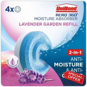 UniBond AERO 360° Moisture Absorber Lavender Garden Refill Tab