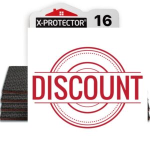 FURNITURE PADS X-PROTECTOR - NON SLIP PADS - PREMIUM 16 pcs 50mm - Floor Protector Pads - Rubber Feet for Furniture Feet - Ideal Floor Protectors for Keep Furniture in Place.