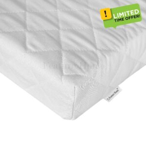 Baby Toddler Cot Mattress with Hypoallergenic Cotton Cover - Travel Toddler Crib Mattress in Various Sizes