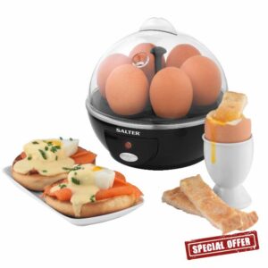 Salter EK2783 Electric Egg Boiler - Cooking Rack Holds Up To 6 Eggs