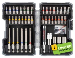 Bosch Professional 43 - Piece Screwdriver Bit and Nutsetter Set (Drill Accessories)