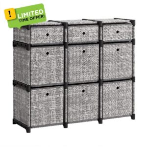 SONGMICS 9-Cube Drawer Organiser