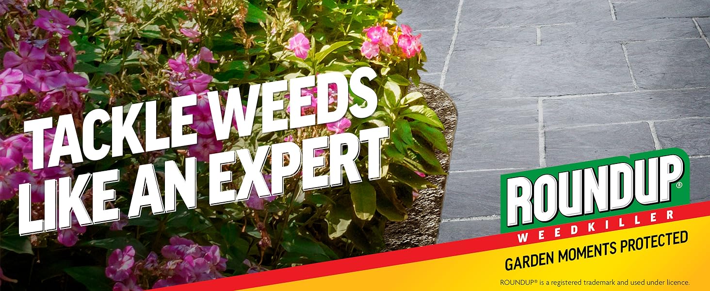 ROUNDUP Weedkiller - Tackle Weeds Like An Expert - Garden Moments Protected