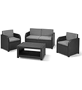 Keter Modena Garden Furniture Lounge Set
