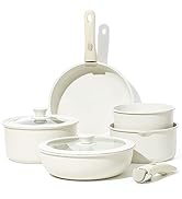CAROTE Pots and Pans Set, Nonstick Cookware Sets Detachable Handle,Induction Kitchen Set Non Stic...