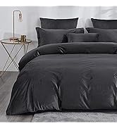 Yorkshire Bedding Crushed Velvet Bedding Sets King Size 3 Piece Ultra Soft Thick Hypoallergenic M...