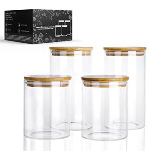 Airtight Glass Canisters with 2 Size 800ml