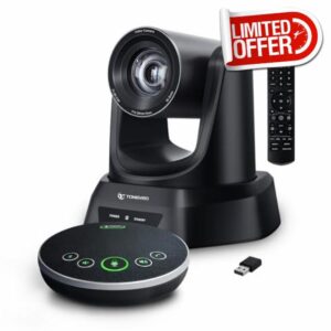TONGVEO Conference Room Camera System with Wireless Bluetooth Speakerphone