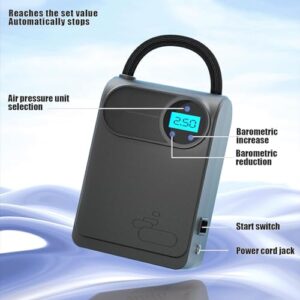 Tyre inflator air compressor