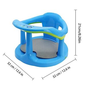 Ergonomical 6-18 Month Shower Chair Bath Support Seat with Powerful Suction Cups for Stability