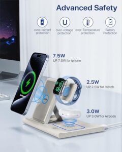 3 in 1 Wireless Charger for iWatch 9/8/7/6/SE/5/4/3/2